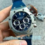 Copy Audemars Piguet Royal Oak Blue Dial With Silver Bezel Automatic Watch
